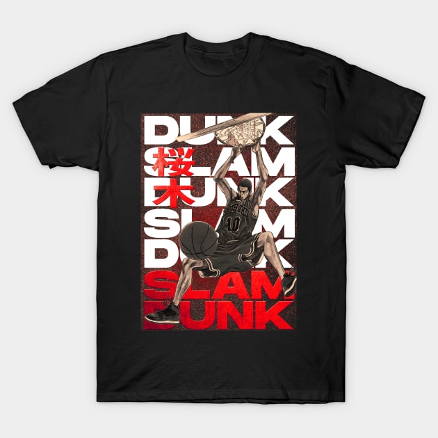 Hanamichi Sakuragi - Slam Dunk T-Shirt by CentuStore